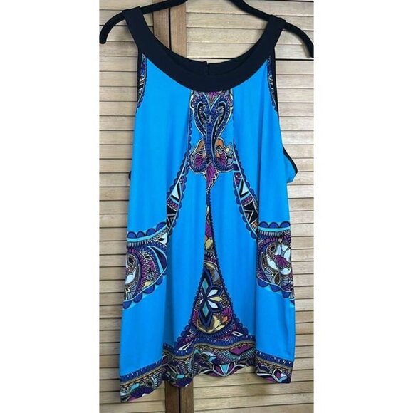 Nicole by Nicole Miller Sleeveless Halter Like Top MCM Vibes in XL - Picture 1 of 11